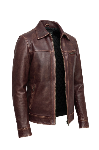 mens lambskin maroon distressed leather jacket 1 mens lambskin maroon distressed leather jacket 1