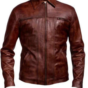 abstract maroon leather jacket 3