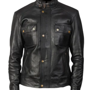 Trending Jackets darren black leather biker jacket buy from jacket hive
