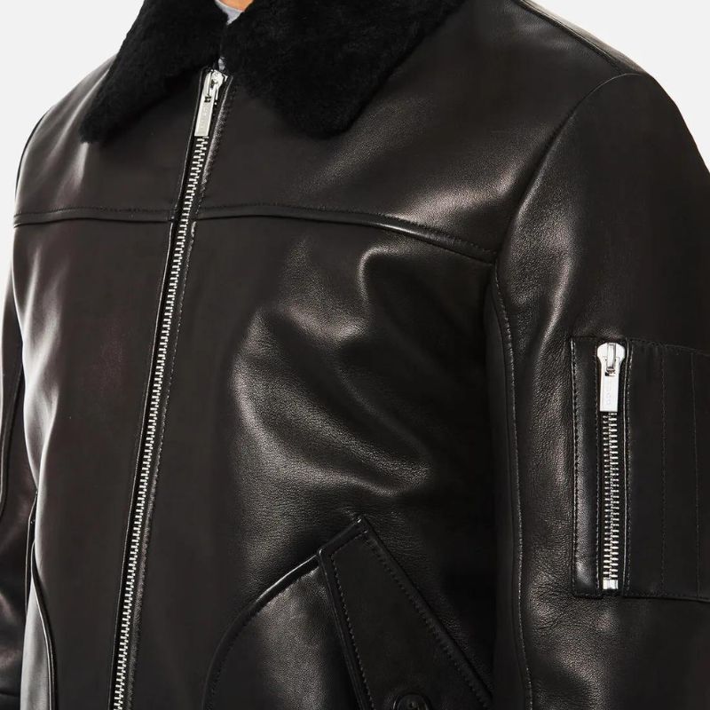 bomber black leather jacket buy from jacket hive bomber black leather jacket buy from jacket hive