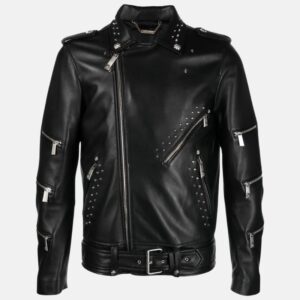 john richmond studded leather jacket for mens buy from jacket hive