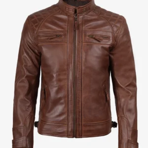 mens cafe racer jacket brown buy from jacket hive