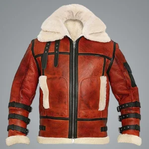 aviator sheepskin raf mens b6 waxed bomber shearling leather jacket front buy from